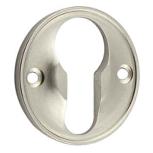Elegant 40mm Euro Profile Escutcheon Satin Nickel Finish Solid Brass Hole Cover