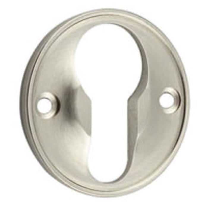 Elegant 40mm Euro Profile Escutcheon Satin Nickel Finish Solid Brass Hole Cover