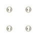 PACK Elegant 40mm Euro Profile Escutcheon Satin Nickel Finish Solid Brass Hole Cover