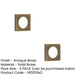 PACK Elegant Antique Brass Square Outer Rose Escutcheon Solid Brass Hole Cover (1)-1