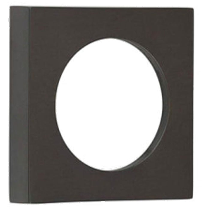Modern Dark Bronze Square Outer Rose Escutcheon Solid Brass Hole Cover