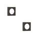 PACK Modern Dark Bronze Square Outer Rose Escutcheon Solid Brass Hole Cover (1)
