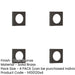 PACK Modern Dark Bronze Square Outer Rose Escutcheon Solid Brass Hole Cover-1