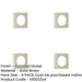 PACK Modern Polished Nickel Square Outer Rose Escutcheon Solid Brass Hole Cover-1