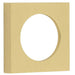 Modern Satin Brass Square Outer Rose Escutcheon Solid Brass Hole Cover
