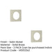 PACK Modern Satin Nickel Square Outer Rose Escutcheon Solid Brass Hole Cover (1)-1