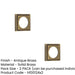 PACK Elegant Stepped Square Outer Rose Antique Brass Luxury Escutcheons Solid Brass Hole Cover (1)-1