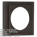 Elegant Stepped Square Outer Rose Dark Bronze Luxury Escutcheons Solid Brass Hole Cover-1