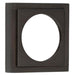 Elegant Stepped Square Outer Rose Dark Bronze Luxury Escutcheons Solid Brass Hole Cover