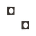 PACK Elegant Stepped Square Outer Rose Dark Bronze Luxury Escutcheons Solid Brass Hole Cover (1)