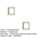 PACK Elegant Stepped Square Outer Rose Escutcheon Polished Nickel Solid Brass Hole Cover (1)-1