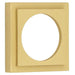 Elegant Stepped Square Outer Rose Satin Brass Luxurious Escutcheons Solid Brass Hole Cover
