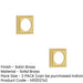 PACK Elegant Stepped Square Outer Rose Satin Brass Luxurious Escutcheons Solid Brass Hole Cover (1)-1