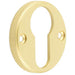 Stylish Knurled Euro Profile Escutcheon Satin Brass Luxury Doors Solid Brass Hole Cover