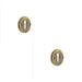 PACK Elegant Knurled Keyway Escutcheon Antique Brass Stylish Doors Solid Brass Hole Cover (1)