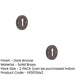 PACK Stylish Knurled Standard Keyway Escutcheon Dark Bronze Finish Solid Brass Hole Cover (1)-1