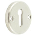 Polished Nickel Knurled Keyway Escutcheon Doors Solid Brass Hole Cover