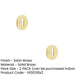 PACK Premium Knurled Keyway Escutcheon Satin Brass Elegant Doors Solid Brass Hole Cover (1)-1