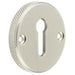 Stylish Knurled Keyway Escutcheon Satin Nickel Elegant Doors Solid Brass Hole Cover