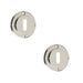 PACK Polished Nickel Standard Keyway Escutcheons Enhanced Security Solid Brass Hole Cover (1)
