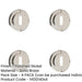 PACK Polished Nickel Standard Keyway Escutcheons Enhanced Security Solid Brass Hole Cover-1