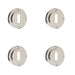 PACK Polished Nickel Standard Keyway Escutcheons Enhanced Security Solid Brass Hole Cover