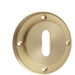 Satin Brass Standard Keyway Escutcheons Enhanced Security Style Solid Brass Hole Cover