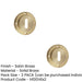 PACK Satin Brass Standard Keyway Escutcheons Enhanced Security Style Solid Brass Hole Cover (1)-1
