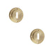 PACK Satin Brass Standard Keyway Escutcheons Enhanced Security Style Solid Brass Hole Cover (1)