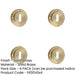 PACK Satin Brass Standard Keyway Escutcheons Enhanced Security Style Solid Brass Hole Cover-1