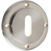 Satin Nickel Standard Keyway Escutcheons Stylish Security Solution Solid Brass Hole Cover