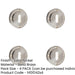 PACK Satin Nickel Standard Keyway Escutcheons Stylish Security Solution Solid Brass Hole Cover-1