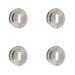 PACK Satin Nickel Standard Keyway Escutcheons Stylish Security Solution Solid Brass Hole Cover