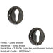 PACK Elegant Euro Profile Escutcheons Dark Bronze Finish Solid Brass Hole Cover (1)-1