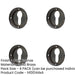 PACK Elegant Euro Profile Escutcheons Dark Bronze Finish Solid Brass Hole Cover-1