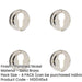 PACK Polished Nickel Euro Profile Escutcheons Elegant Security Solution Solid Brass Hole Cover-1