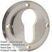 Stylish Euro Profile Escutcheons Satin Nickel Finish Solid Brass Hole Cover-1
