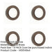 PACK Elegant Dark Bronze Plain Outer Roses Escutcheons Solid Brass Hole Cover-1