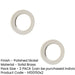 PACK Elegant Plain Outer Roses Escutcheons Polished Nickel Solid Brass Hole Cover (1)-1