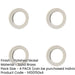PACK Elegant Plain Outer Roses Escutcheons Polished Nickel Solid Brass Hole Cover-1