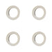 PACK Elegant Plain Outer Roses Escutcheons Polished Nickel Solid Brass Hole Cover