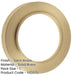 Elegant Satin Brass Outer Roses Escutcheons Solid Brass Hole Cover-1