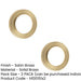 PACK Elegant Satin Brass Outer Roses Escutcheons Solid Brass Hole Cover (1)-1