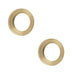 PACK Elegant Satin Brass Outer Roses Escutcheons Solid Brass Hole Cover (1)