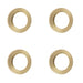 PACK Elegant Satin Brass Outer Roses Escutcheons Solid Brass Hole Cover