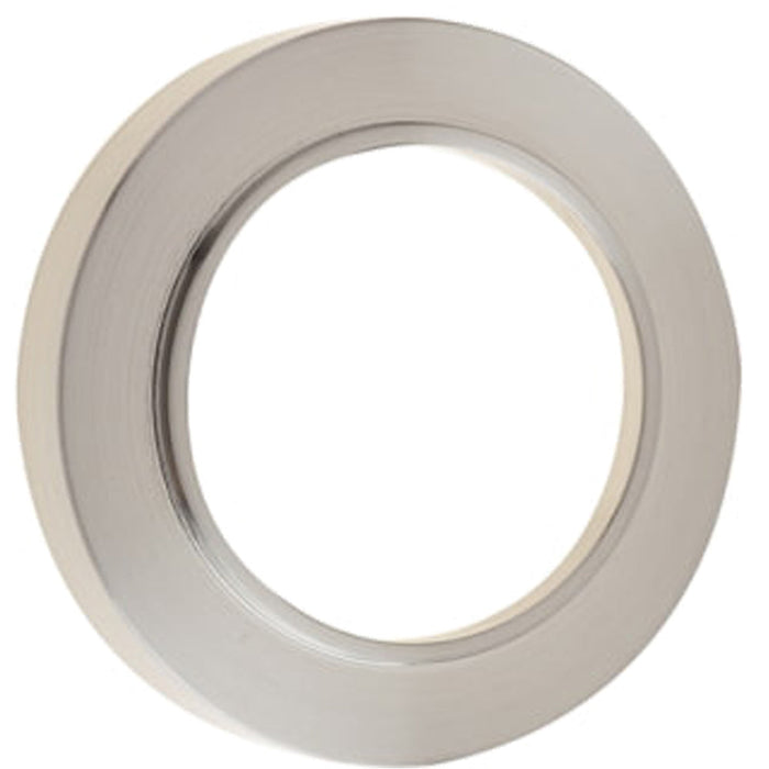 Elegant Satin Nickel Plain Outer Rose Escutcheons Solid Brass Hole Cover