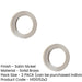 PACK Elegant Satin Nickel Plain Outer Rose Escutcheons Solid Brass Hole Cover (1)-1