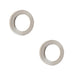 PACK Elegant Satin Nickel Plain Outer Rose Escutcheons Solid Brass Hole Cover (1)