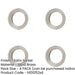 PACK Elegant Satin Nickel Plain Outer Rose Escutcheons Solid Brass Hole Cover-1