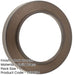 Elegant Chamfered Outer Roses Escutcheons Dark Bronze Finish Solid Brass Hole Cover-1